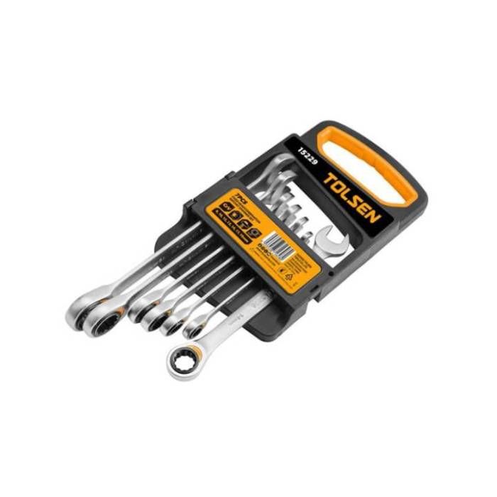 Комплект храпових ключів 7 шт. 8-19 мм