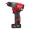 Дрель-шуруповерт аккумуляторная бесщёточная MILWAUKEE M12 FDD2-402X (45 Нм) (ЗУ+2ак.Х4Ач+HDкейс)