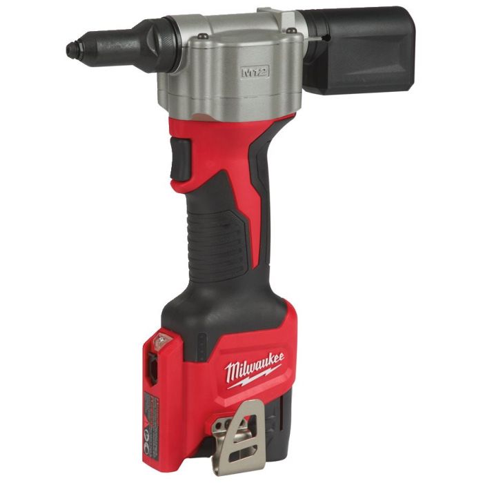 Заклепочник аккумуляторный MILWAUKEE M12 BPRT-201X Ø закл. 2,4-4,8мм (ЗУ+1акХ2ач+HDкейс)