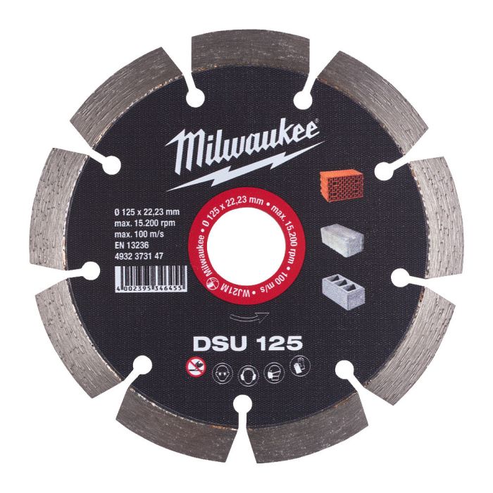 Диск алмазный MILWAUKEE DSU 125, Ø125мм (для штроборезов)