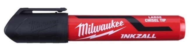 Набор маркеров для стройплощадки INKZALL MILWAUKEE, больших  (L) черных ( 3шт)
