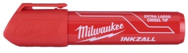 Маркер для стройплощадки INKZALL MILWAUKEE, супер-большой (XL) красный  (48223266)