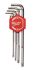 Набор ключей шестигранных HEX MILWAUKEE (1,5-10мм) (9шт)