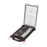 Набор головок торцевых хромированных метрических ⅜″ PACKOUT™ MILWAUKEE, с воротком (38шт)