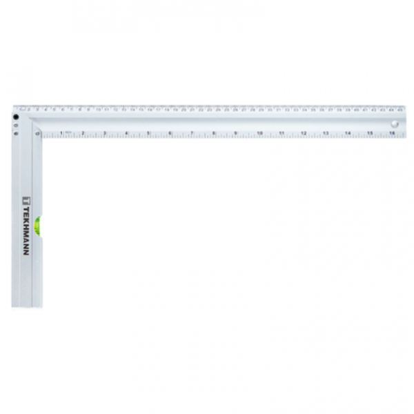 Кутник із вбудованим рівнем 450 мм Tekhmann