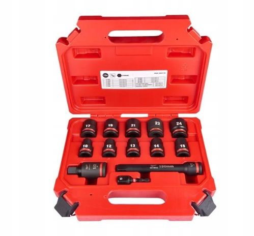 Набор головок ударных ShW 1/2'' SKT MILWAUKEE, (10,12,13,14,15,17,19,21,22, 24 ) (13шт) Набор головок ударных ShW 1/2'' SKT MILWAUKEE, (10,12,13,14,15,17,19,21,22, 24 ) (13шт)