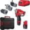 Дрель-шуруповёрт аккумуляторная бесщёточная ударная MILWAUKEE M12 FPDXKIT-202X(37Нм)(2нас+2Х2Ач+кейс