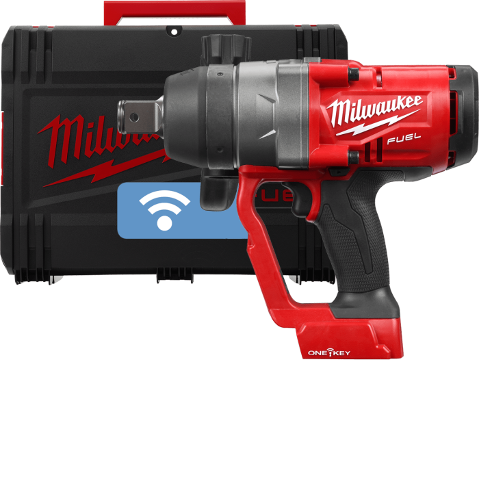 Гайковерт аккумуляторный бесщеточный MILWAUKEE 1'' (2400Нм) M18 ONEFHIWF1-0X, с кольцом (каркас)