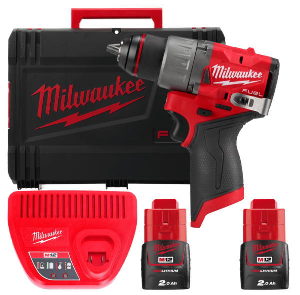 Дрель-шуруповёрт аккумуляторная бесщёточная MILWAUKEE M12 FDD2-202X (37Нм)(ЗУ+2акк.Х2Ач+HDкейс) Дрель-шуруповёрт аккумуляторная бесщёточная MILWAUKEE M12 FDD2-202X (37Нм)(ЗУ+2акк.Х2Ач+HDкейс)