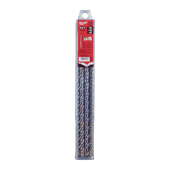 Бур SDS-PLUS M2 MILWAUKEE, Ø10,0х260х200мм, (10шт)