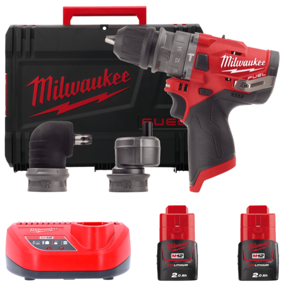 Дрель-шуруповёрт аккумуляторная бесщёточная ударная MILWAUKEE M12 FPDXKIT-202X(37Нм)(2нас+2Х2Ач+кейс Дрель-шуруповёрт аккумуляторная бесщёточная ударная MILWAUKEE M12 FPDXKIT-202X(37Нм)(2нас+2Х2Ач+кейс