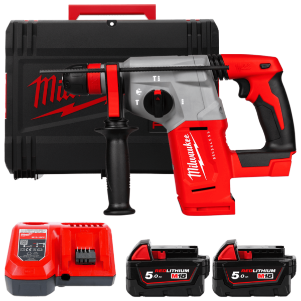 Перфоратор аккумуляторный бесщёточный SDS-PLUS MILWAUKEE M18 BLHX-502X (2,3 Дж) (ЗУ+2ак.Х5Ач+HDкейс) Перфоратор аккумуляторный бесщёточный SDS-PLUS MILWAUKEE M18 BLHX-502X (2,3 Дж) (ЗУ+2ак.Х5Ач+HDкейс)