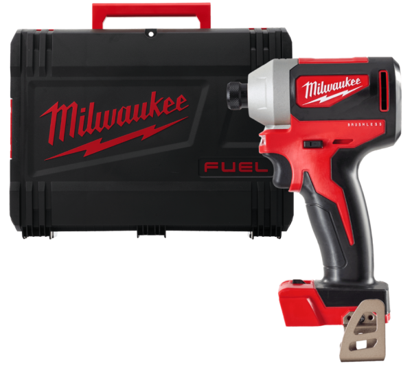 Шуруповерт ударный аккумуляторный бесщёточный MILWAUKEE (180 Нм) M18 BLID2-0X (каркас, HDкейс) Шуруповерт ударный аккумуляторный бесщёточный MILWAUKEE (180 Нм) M18 BLID2-0X (каркас, HDкейс)