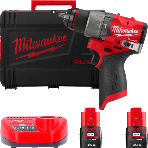Дрель-шуруповерт аккумуляторная бесщёточная ударная MILWAUKEE M12 FPD2-202X (37Нм) (ЗУ+2Х2Ач+HDкейс) Дрель-шуруповерт аккумуляторная бесщёточная ударная MILWAUKEE M12 FPD2-202X (37Нм) (ЗУ+2Х2Ач+HDкейс)