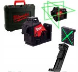 Нивелир лазерный аккумуляторный 3D MILWAUKEE M12 3PL-0C (360˚, зелёный луч)