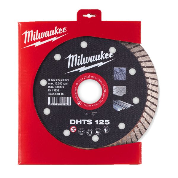 Диск алмазный MILWAUKEE DHTS 125, Ø125мм, (керамогранит, плитка)