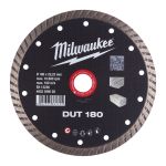 Диск алмазный MILWAUKEE DUT 180, Ø180мм (керамическая плитка/чистый рез)