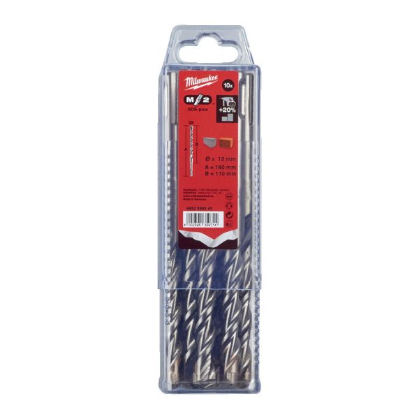 Бур SDS-PLUS M2 MILWAUKEE, Ø12,0х160х110мм, (10шт)
