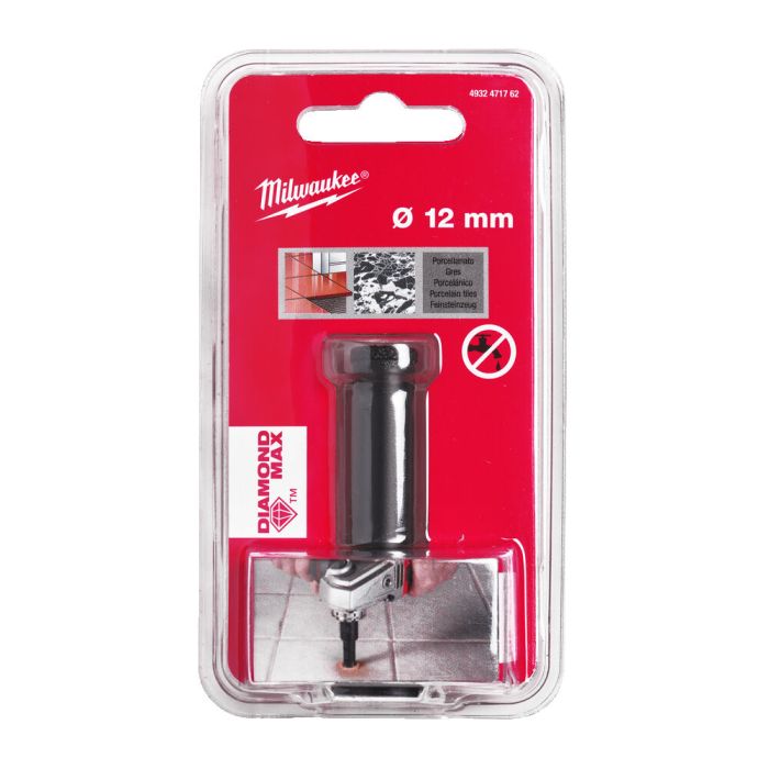 Коронка алмазная Diamond Max MILWAUKEE, Ø12мм M14 (сухое сверление)