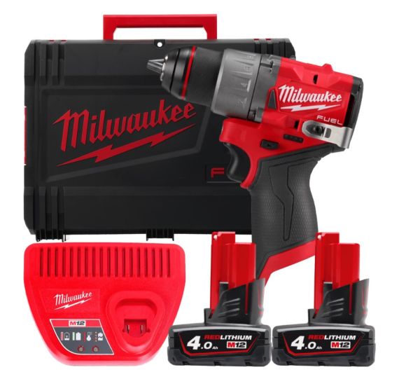 Дрель-шуруповерт аккумуляторная бесщёточная MILWAUKEE M12 FDD2-402X (45 Нм) (ЗУ+2ак.Х4Ач+HDкейс) Дрель-шуруповерт аккумуляторная бесщёточная MILWAUKEE M12 FDD2-402X (45 Нм) (ЗУ+2ак.Х4Ач+HDкейс)