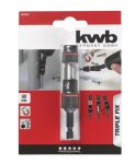 Держатель бит с быстросъемом, 90 мм, поворотный TripleFix, KWB (100200)
