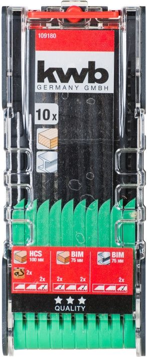 Набор полотен для лобзика, 10 шт, PROMO KWB (109180)