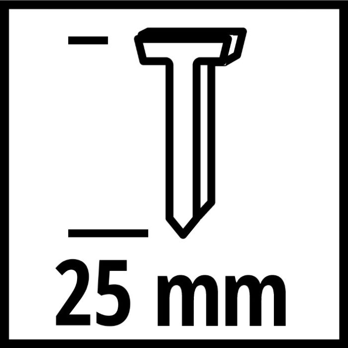 Цвяхи для пневмостеплера Einhell 25 мм, 3000 шт (4137871)