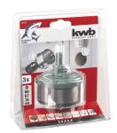 Коронка пильная наборная 60-74 мм, 3 части, глубина 30 мм, KWB (498300)