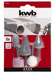 Набор фрез, корунд, 5 шт, KWB (510000)