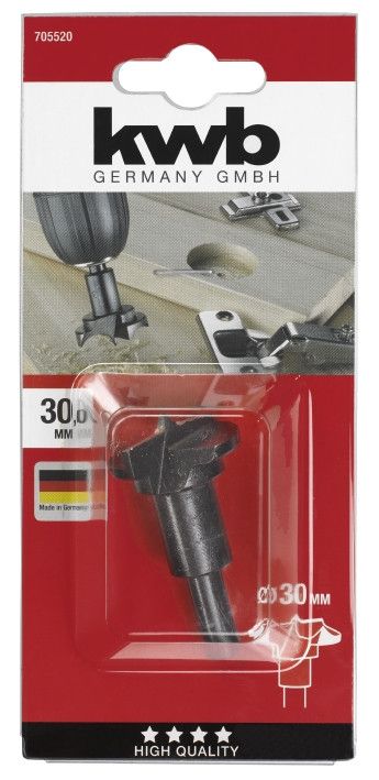 Сверло для отверстий под шарнири, 30 мм, KWB (705520) Сверло для отверстий под шарнири, 30 мм, KWB (705520)