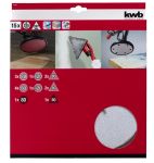 Набір шліфувального паперу 225 мм, 15 шт, до TE-DW 225 X, KWB (491065)