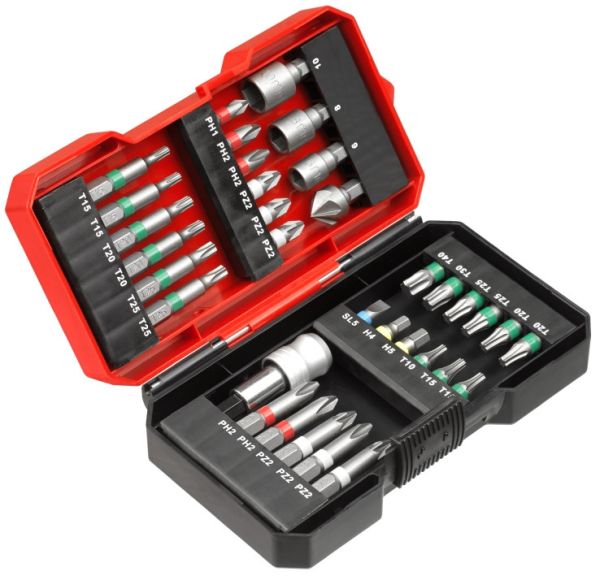 Набор бит 34 шт, кейс S-Box, KWB (108801) Набор бит 34 шт, кейс S-Box, KWB (108801)