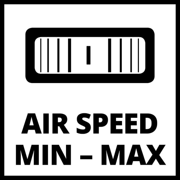 Повітродувка акумуляторна   Einhell GE-CL 18 Li  X-Change (без акум.), 18В, 12000 об/хв, видування 210 км/год, електронне регулювання швидкості