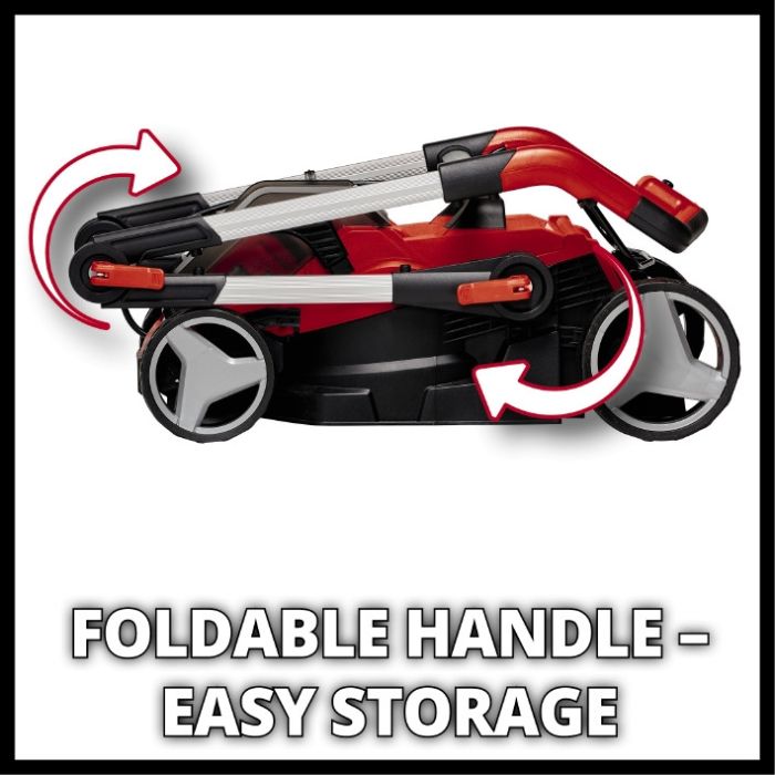 Газонокосарка акумуляторна Einhell GE-CM 36/34-1 Li-Solo X-Change (без акум.), 36В, вис. 25-65 мм, шир. 33,5 см, для 300 м2