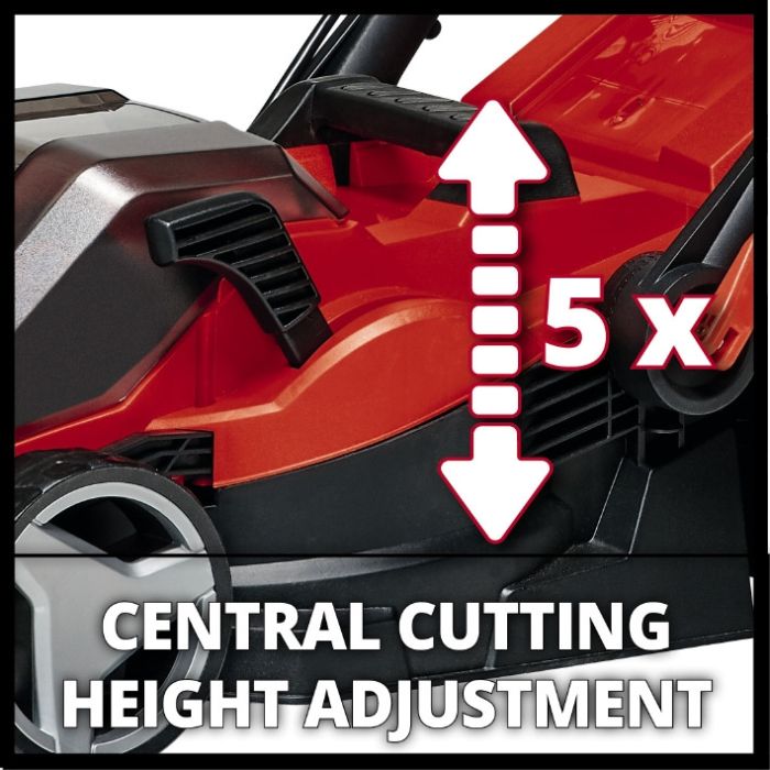 Газонокосарка акумуляторна Einhell GE-CM 36/34-1 Li-Solo X-Change (без акум.), 36В, вис. 25-65 мм, шир. 33,5 см, для 300 м2