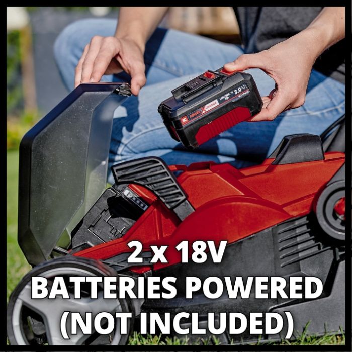 Газонокосарка акумуляторна Einhell GE-CM 36/34-1 Li-Solo X-Change (без акум.), 36В, вис. 25-65 мм, шир. 33,5 см, для 300 м2