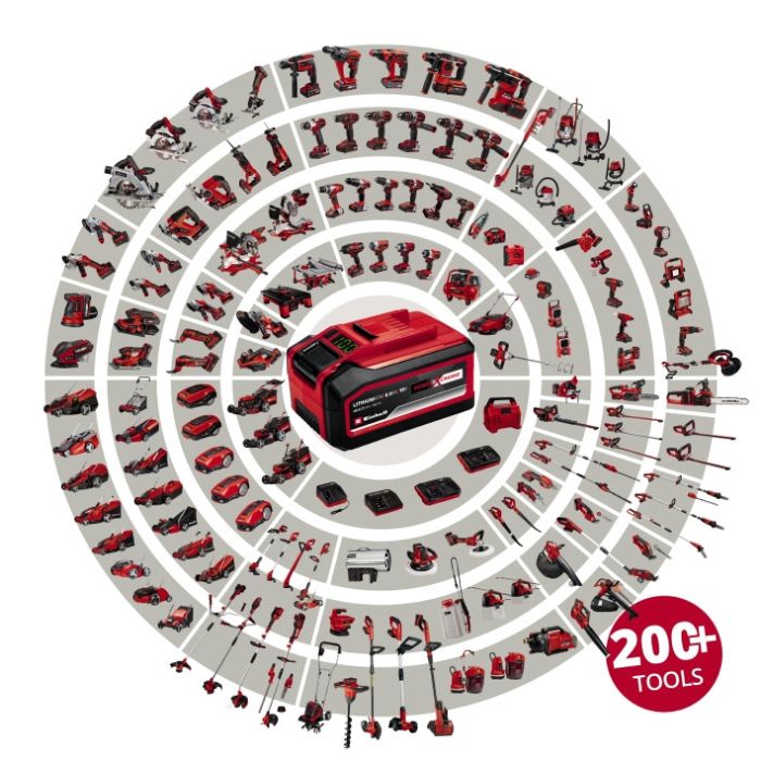 Ліхтар акумуляторний гібридний  Einhell TE-CL 18/2500 LiAC, X-Change (без акум.), 18В/12В, 7 LED, 6500 К, 2500 лм, може працювати від авто прикурювача