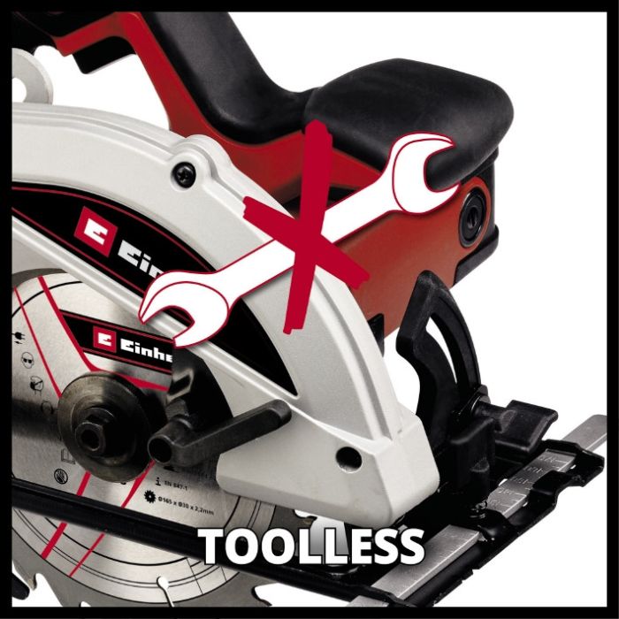 Пила циркулярна, 1250 Вт, диск 165 мм