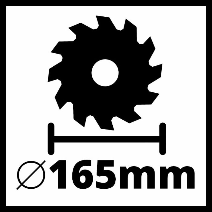 Пила циркулярна, 1250 Вт, диск 165 мм