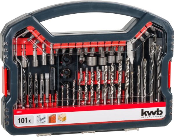 Набор бит и сверл 101 шт, PROMO KWB (109110) Набор бит и сверл 101 шт, PROMO KWB (109110)