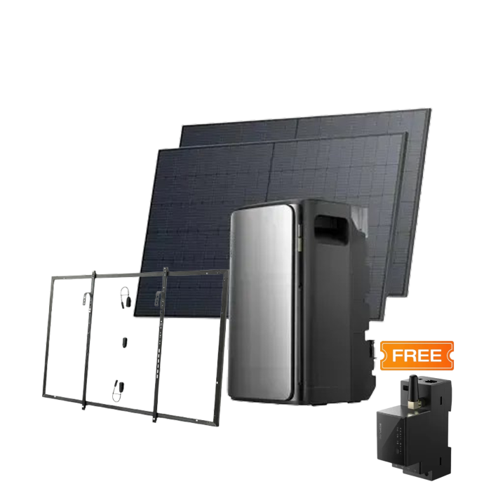 Комплект EcoFlow STREAM ULTRA/Solar Panel 2*400 з кріпленнями Balcony Hook Kit/Розумний лічильник Smart Meter