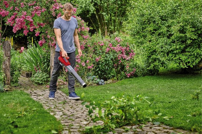Акумуляторна повітродувка Einhell GP-LB 18/200 Li E - Solo (3433555) 18 В. Безщітковий двигун, Turbo-режим, регулювання швидкості, Power X-Change.