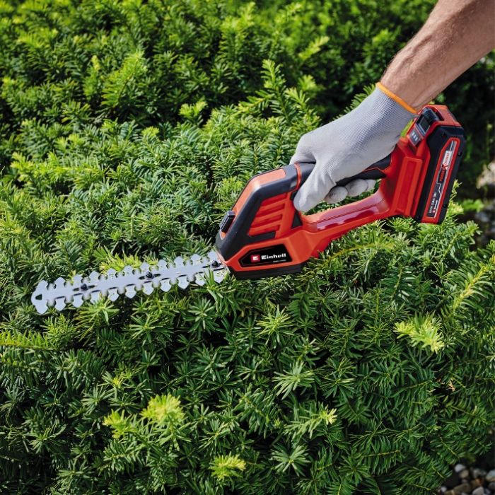 Акумуляторні ножиці Einhell GE-CG 18/100 Li T - Solo (3410310) 18 В для трави та кущів. 2 насадки, телескопічна ручка, Softgrip, Power X-Change