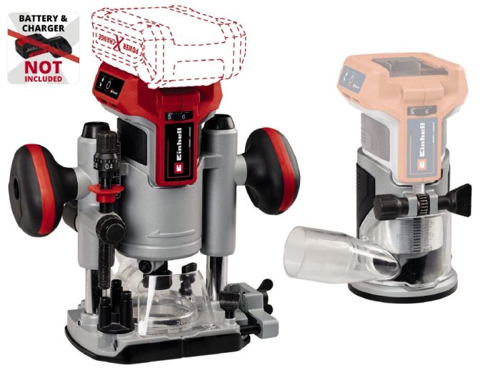 Фрезер аккумуляторный Einhell TP-RO 18 Set Li BL - Solo (4350410)