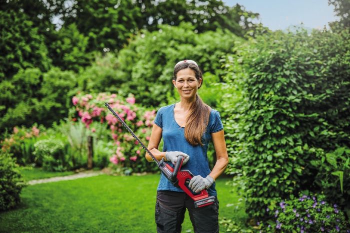 Кущоріз акумуляторний Einhell GE-CH 18/40 Li, 18В, PXC,  X-Change (без акум.), 18В, лезо 475 мм, довжина різу 400 мм