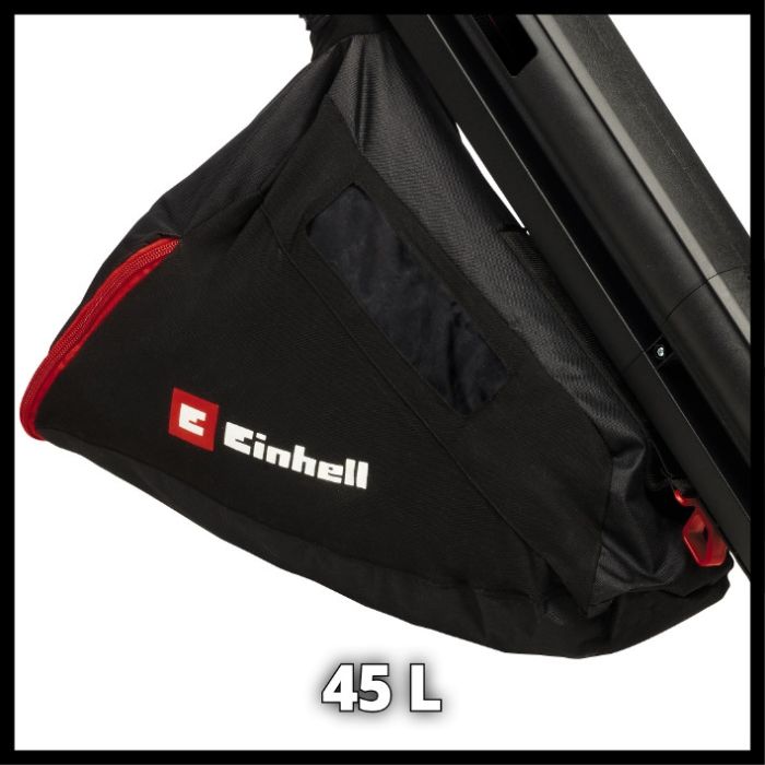 Пилосос садовий акумуляторний Einhell VENTURRO 18/210 (3433625) всмоктування до 500 м³/год, подрібнення 10:1, мішок 45 л