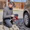 Компресор автомобільний акумуляторний Einhell CE-CC 18 Li - Solo (2071010) 18 В. 11 бар, цифровий дисплей, автостоп, 3 адаптери