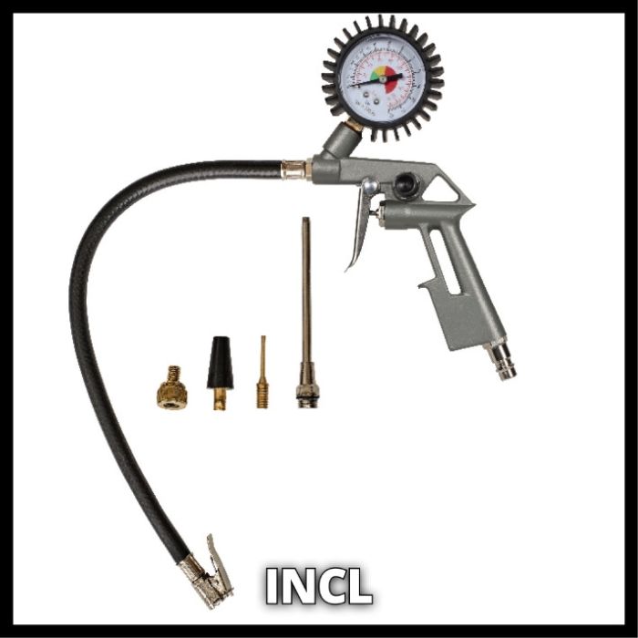 Компресор акумуляторний Einhell TE-AC 36/8 Li OF  (4020440)  X-Change (без акум.), 36В, в формі валізи, 130 л/хв, безмасляний,  + пістолет і шланг 2.5м + кінцевики