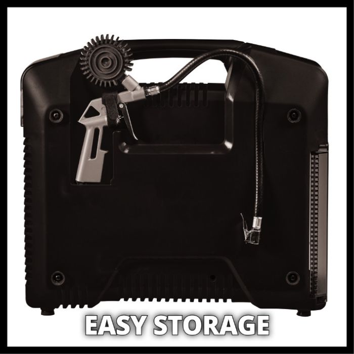 Компресор акумуляторний Einhell TE-AC 36/8 Li OF  (4020440)  X-Change (без акум.), 36В, в формі валізи, 130 л/хв, безмасляний,  + пістолет і шланг 2.5м + кінцевики