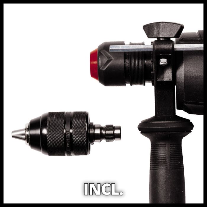 Перфоратор мережевий Einhell TE-RH 950 5F (4257978) 5 функцій, пневматичний удар, 2 швидкості, свердління бетону до 28 мм ,DFR патрон